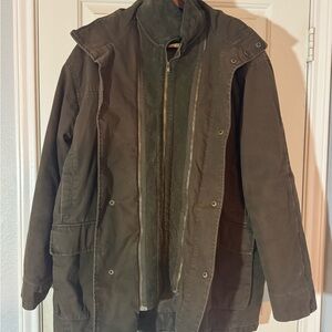 Coleman Men’s XL Jacket Brown Sherpa Removable Liner Outdoor Winter